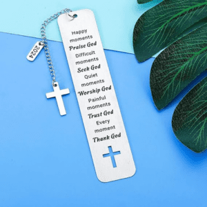 Christian Bookmarks Gift for Women Men Cross Bible Verse Book Markers