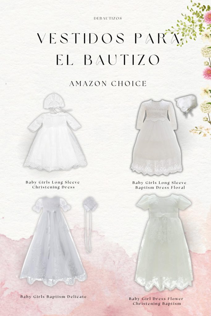 Vestidos Blanco Bautizo Infografía Amazon choice