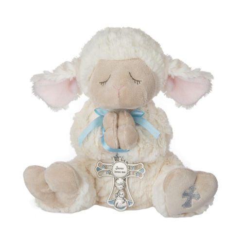 Ganz Serenity Lamb With Crib Cross Bautizo O Bautismo Gift