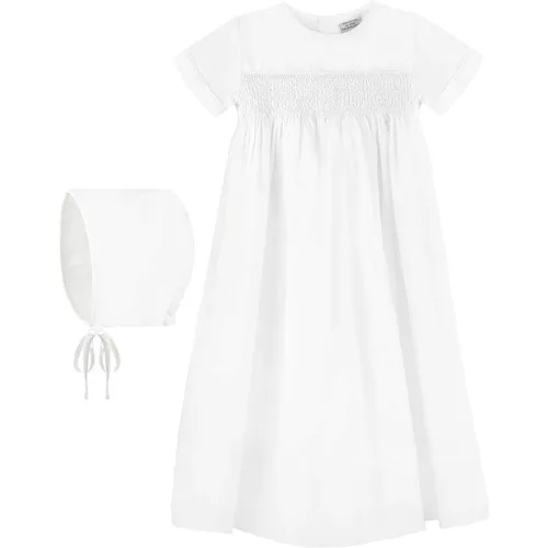 Vestido fiesta de Bautizo:Carriage Boutique White Christening Gown