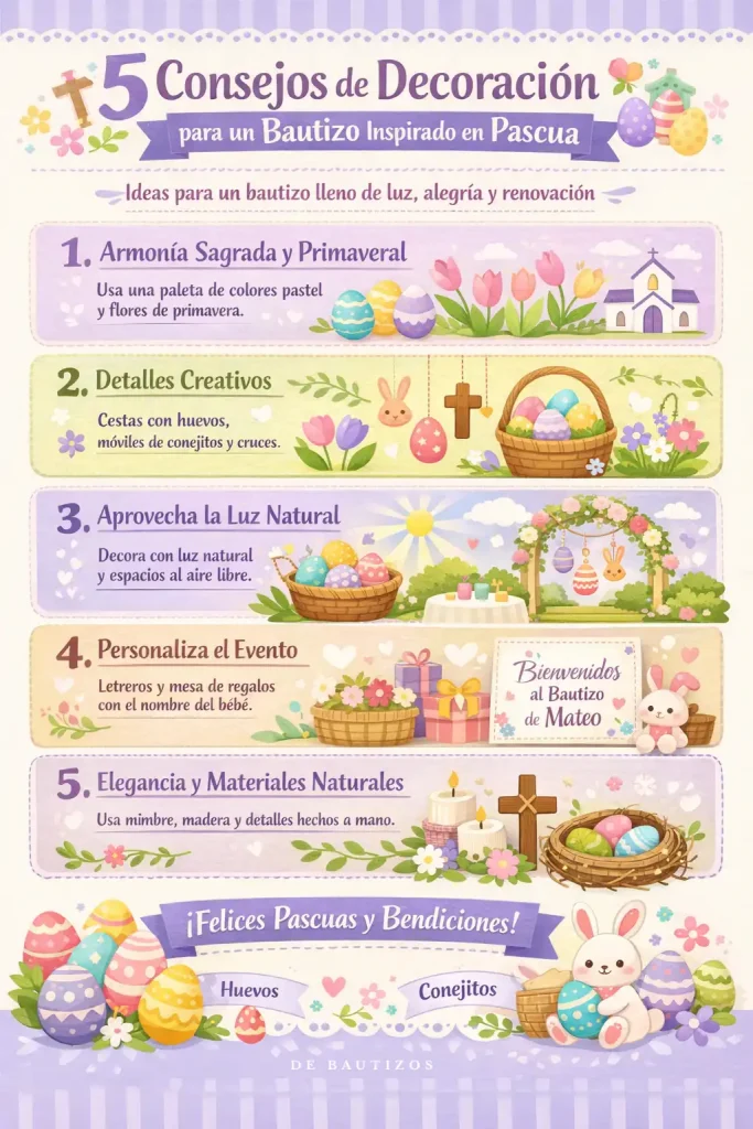 Infografia Bautizo en Pascua