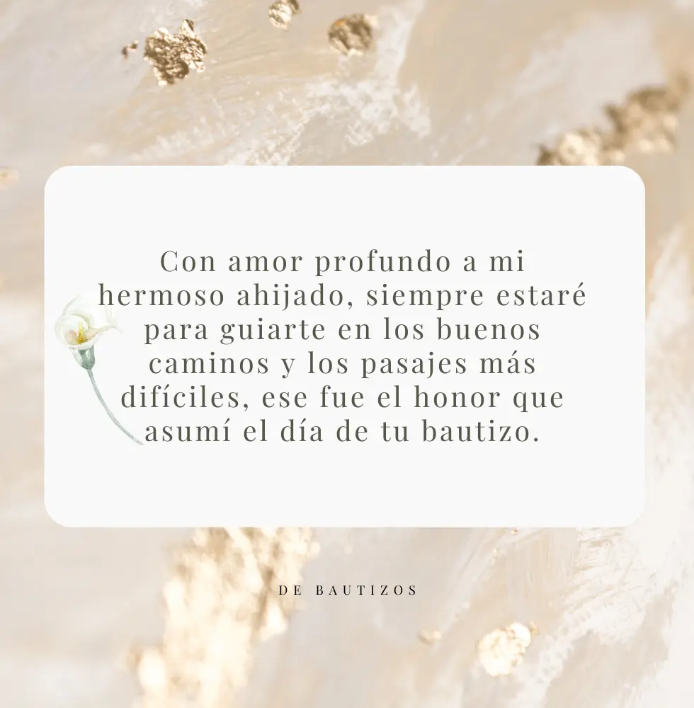 frases para dedicar al ahijado de bautizo