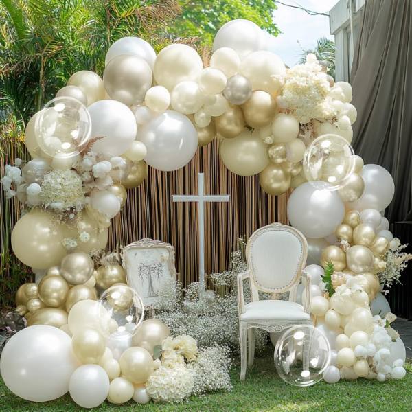 Decoración bautizo casero